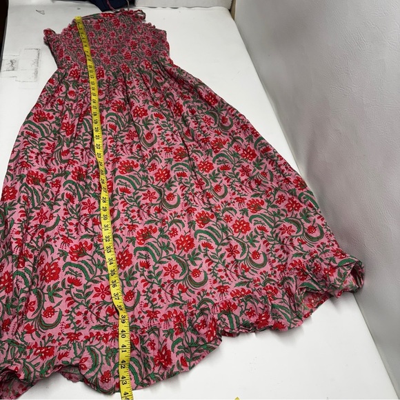 PUNK CITY PRINT Floral Halter MIDI Dress SIZE L - Picture 7 of 10